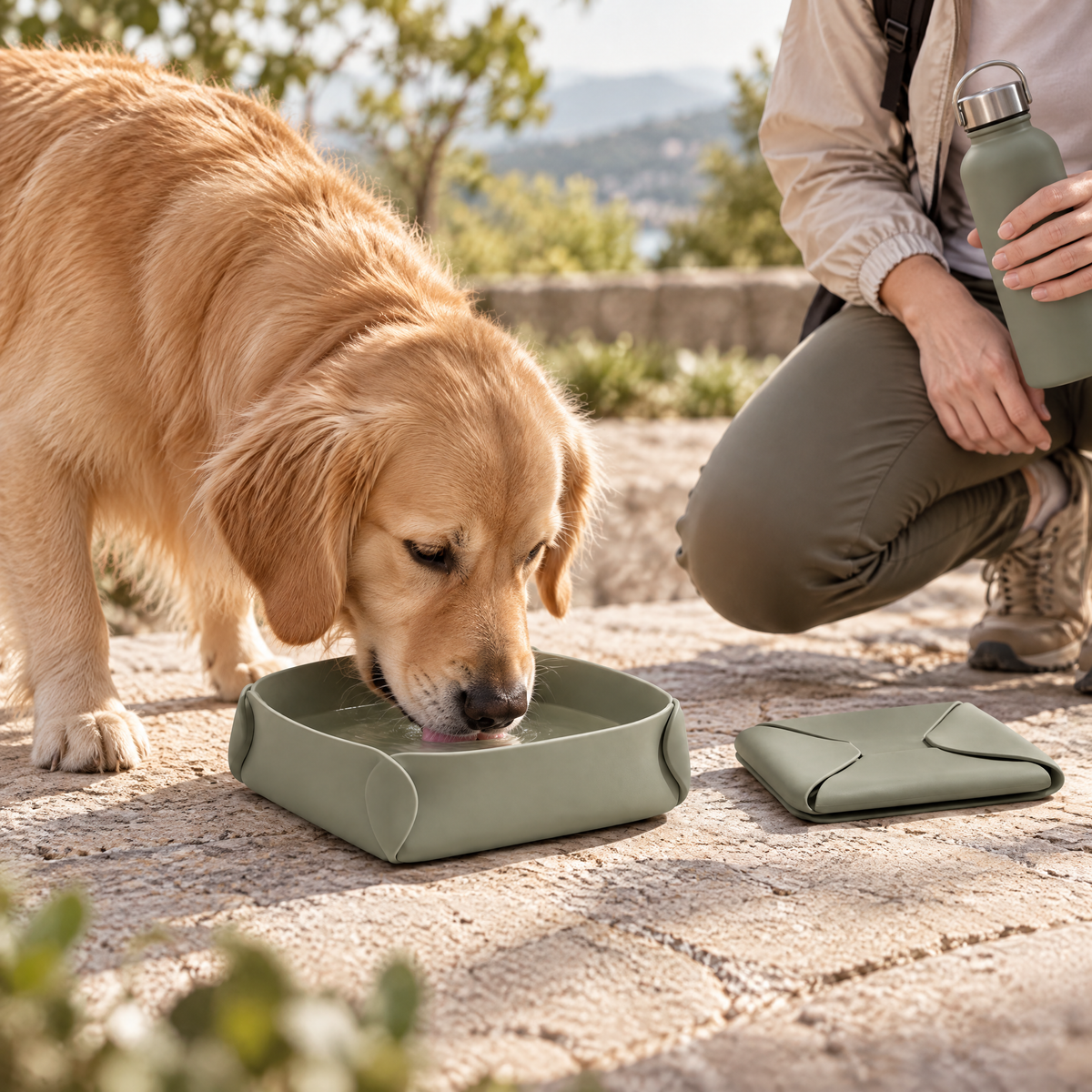 Arvelnore™ Foldable Travel Pet Bowl
